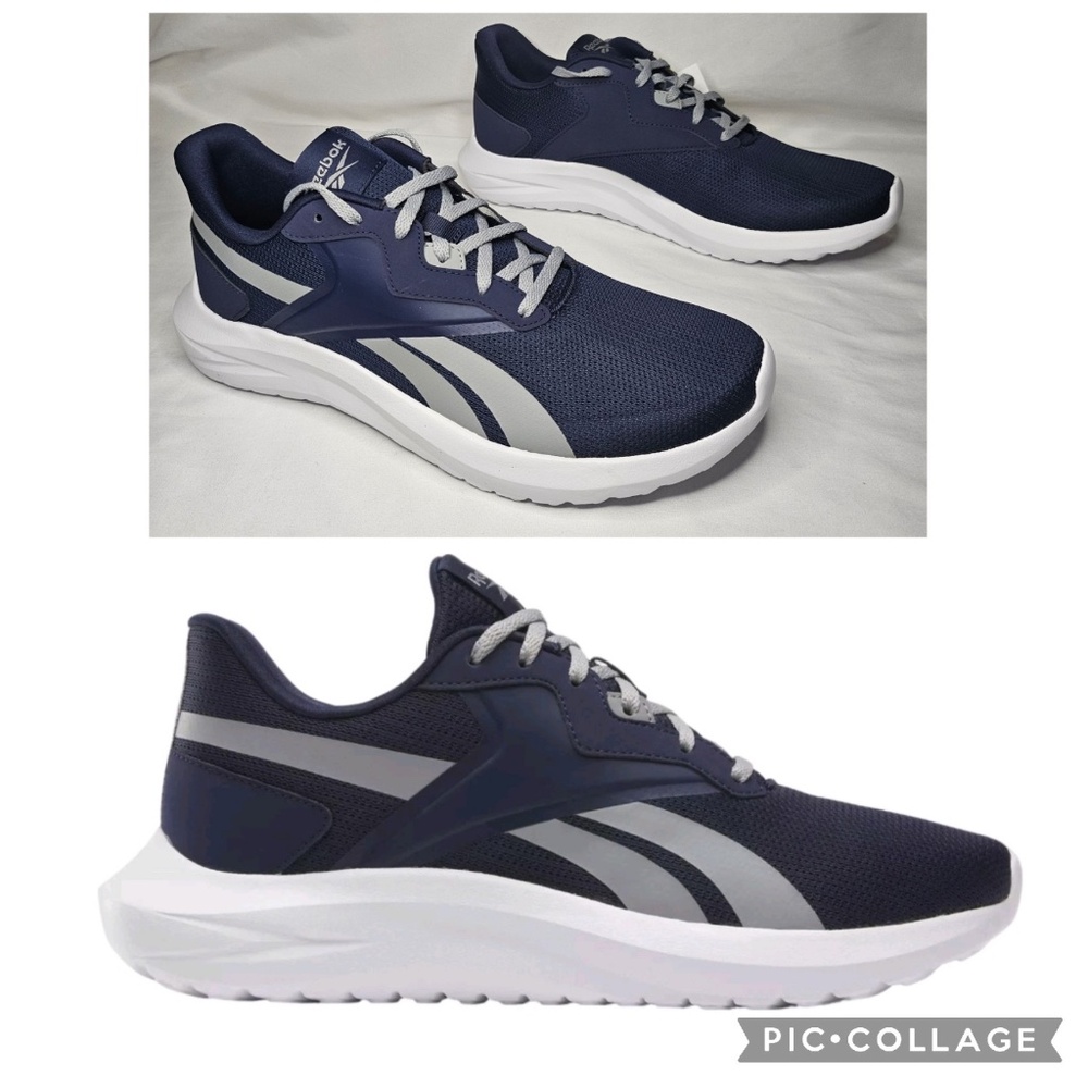 New Mens Reebok 100201547 Energen Lux Navy Blue White Running Walking Shoes 11